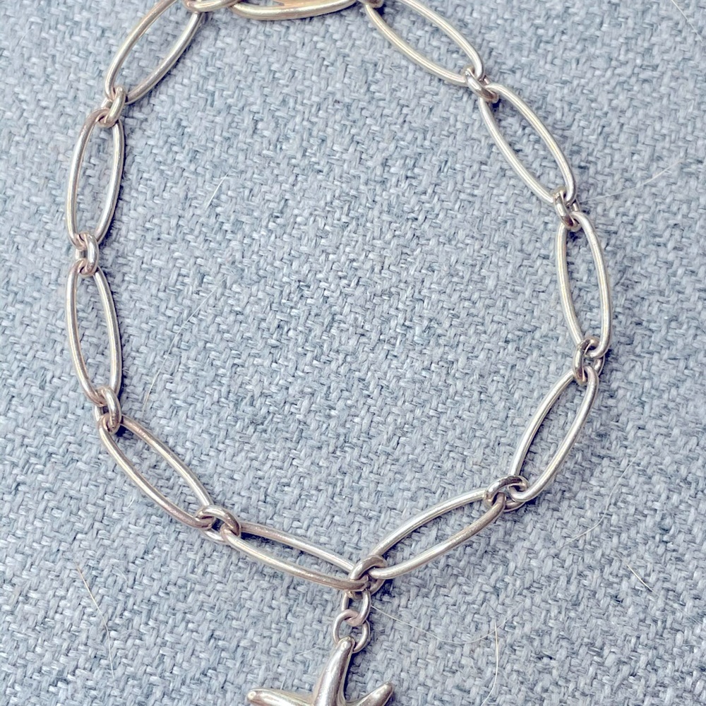 Tiffany & Co Starfish silver charm bracelet